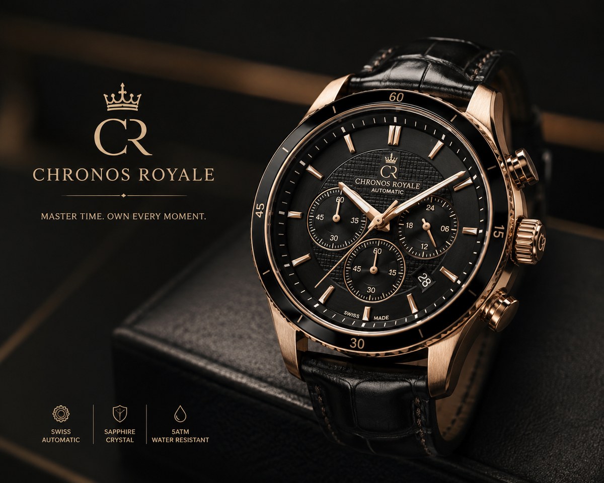 Chronos Royale luxury watch e-commerce showcase